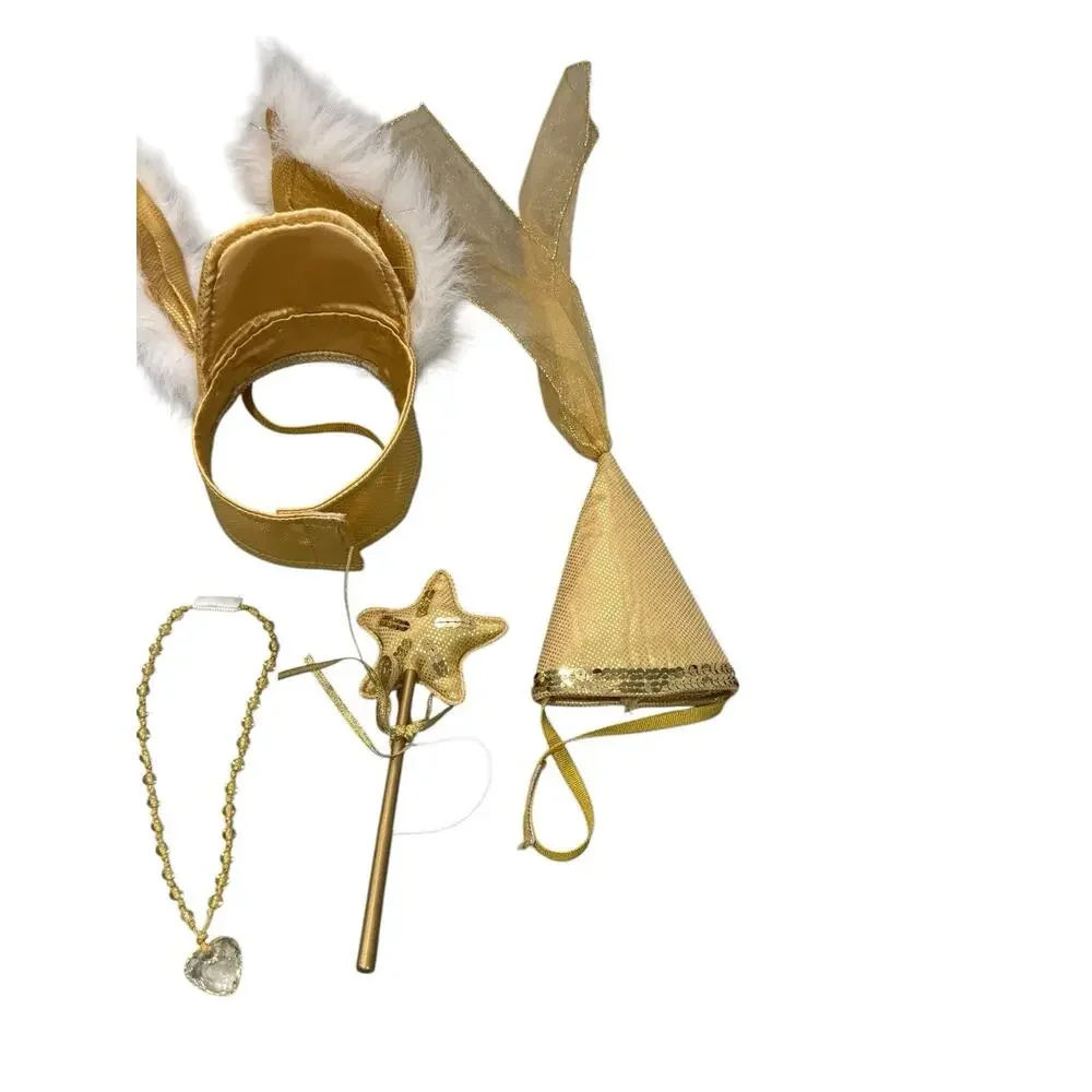 Build A Bear Workshop Princess Horse Accessories Lot Wand Hat Wings Gold
